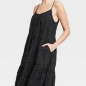 Universal Thread Black Eyelet Dress